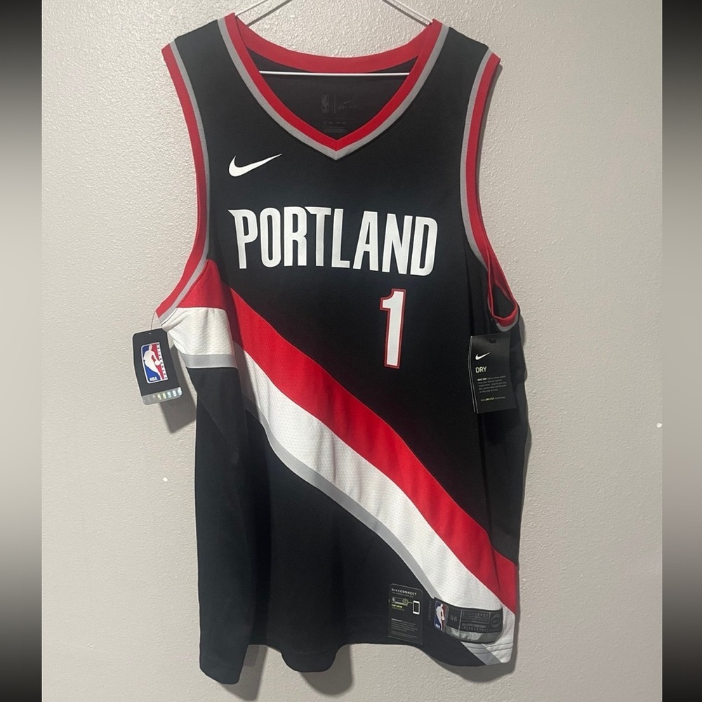 New NBA Nike Portland Trailblazers Swingman Jersey Anfernee Simons Size:XXL